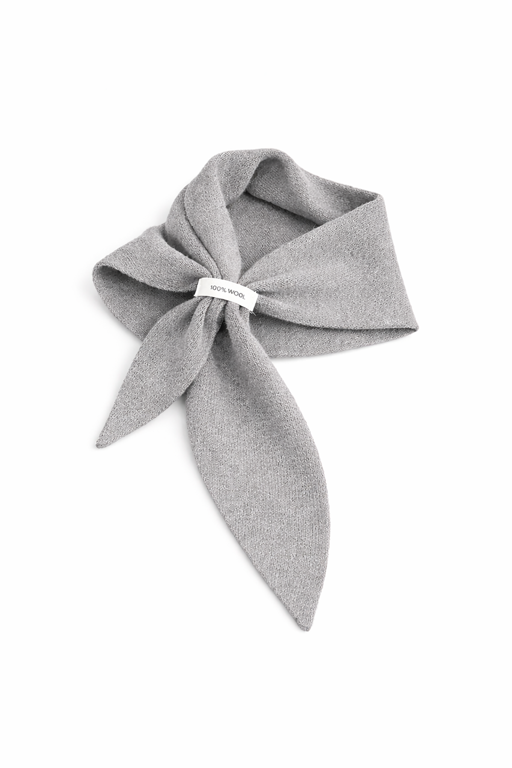 WOOL ONE – Dreieckstuch aus 100 % Wolle Farbe Grau