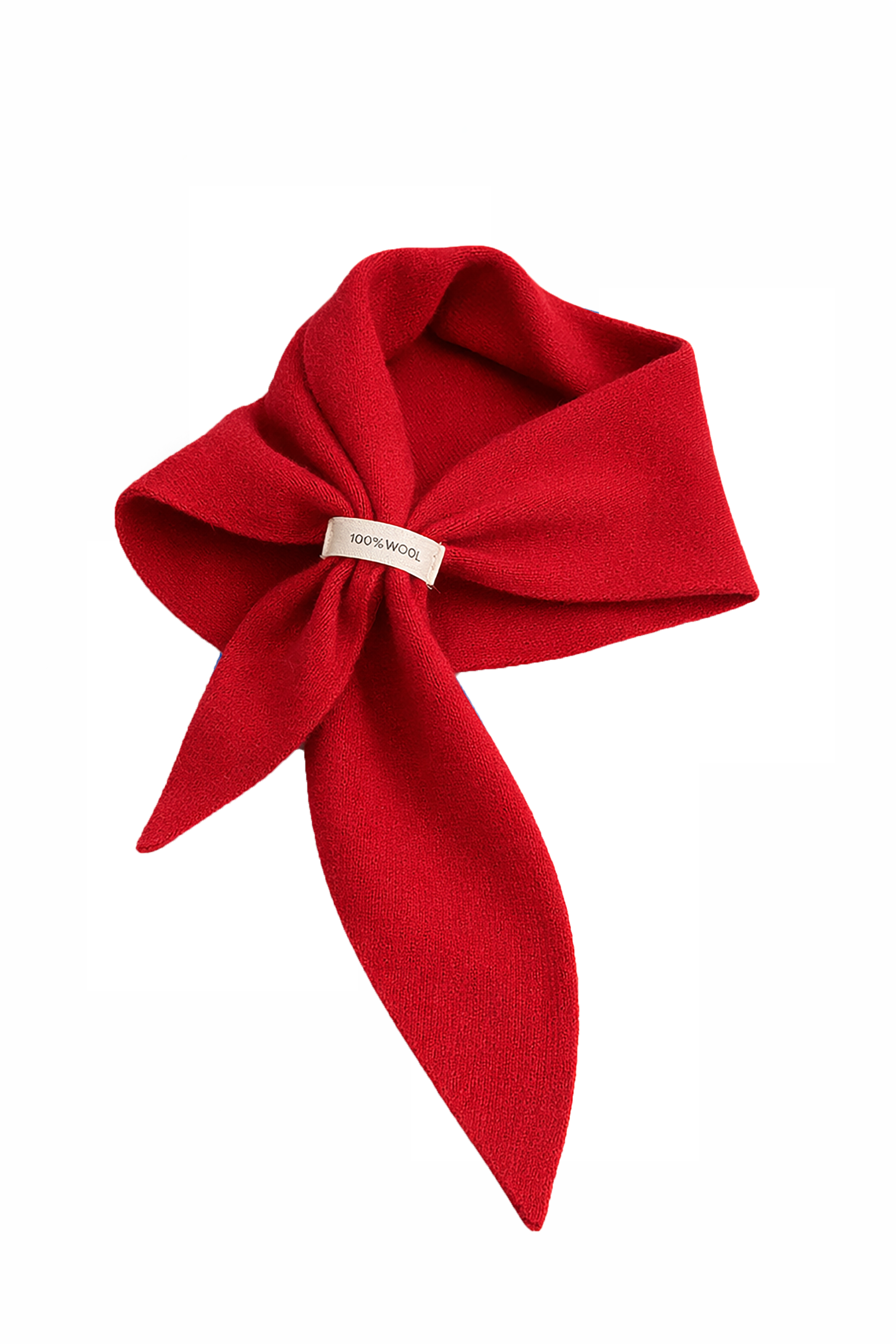 WOOL ONE – Dreieckstuch aus 100 % Wolle Farbe Rot